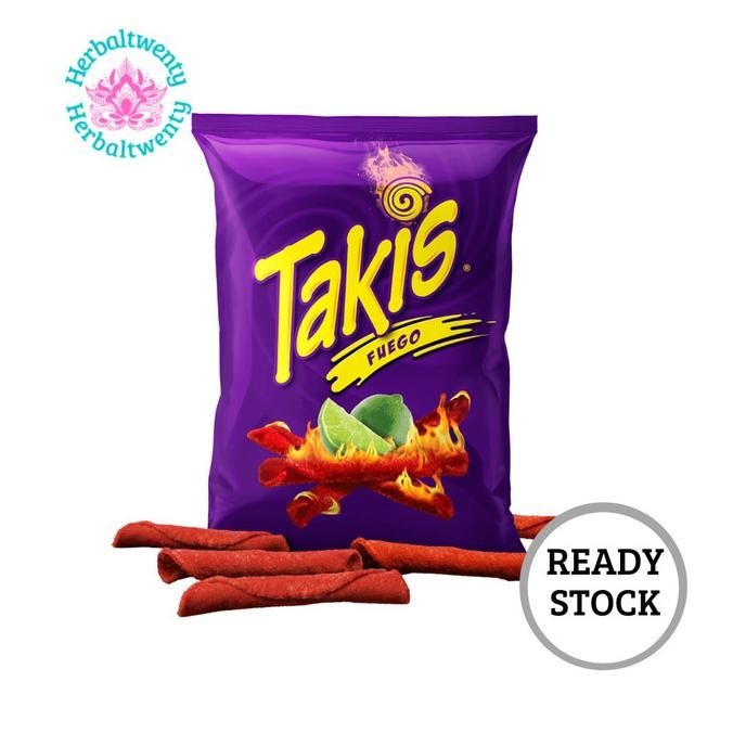 

READY STOCK TAKIS FUEGO HOT CHILI PEPPER & LIME TORTILLA CHIPS TAKIS SNACK IMPORT !!!!!