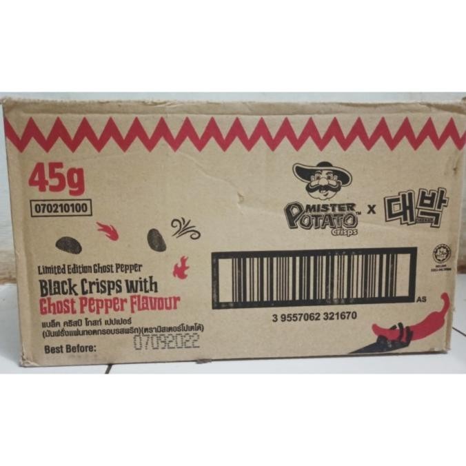 

READY STOCK MISTER POTATO X GHOST PEPPER 45GR 1 KARTON 24PCS !!!!!