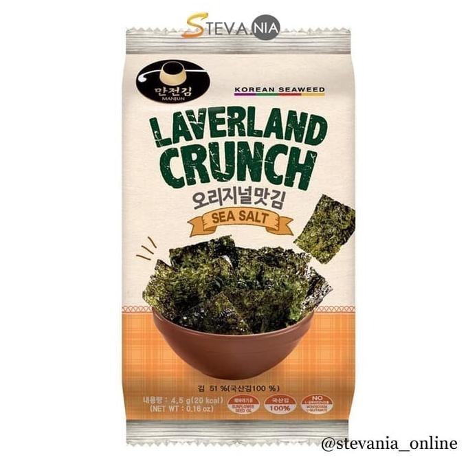 

BIG SALE MANJUN LAVERLAND CRUNCH KOREAN SEAWEED ISI 3PACK !!!!!
