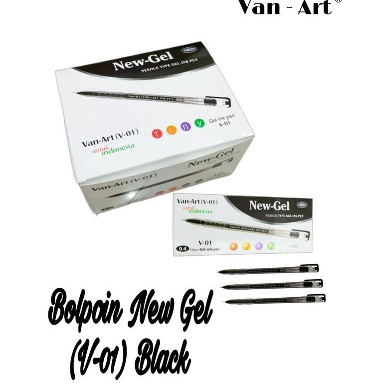 

Promo Hemat (1 Pack) Bolpoin New Gel Van-Art V-01 Hitam (1Pack 12Pc), Gel Pen Newjell Zuixua Pulpen Apel Promo Terbatas