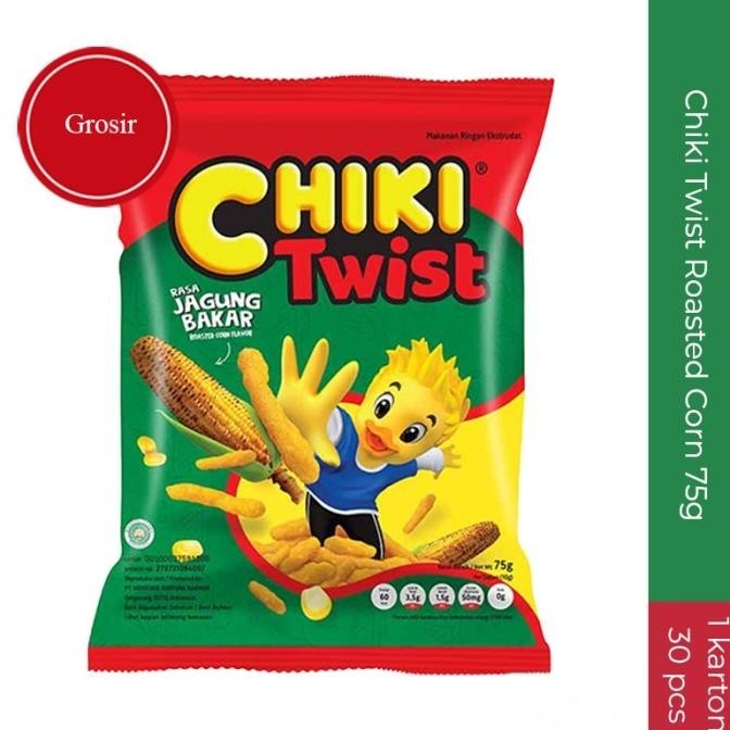 

TERBARU CHIKI TWIST ROASTED CORN 75 GR 1 KARTON - 30 PCS !!!!!