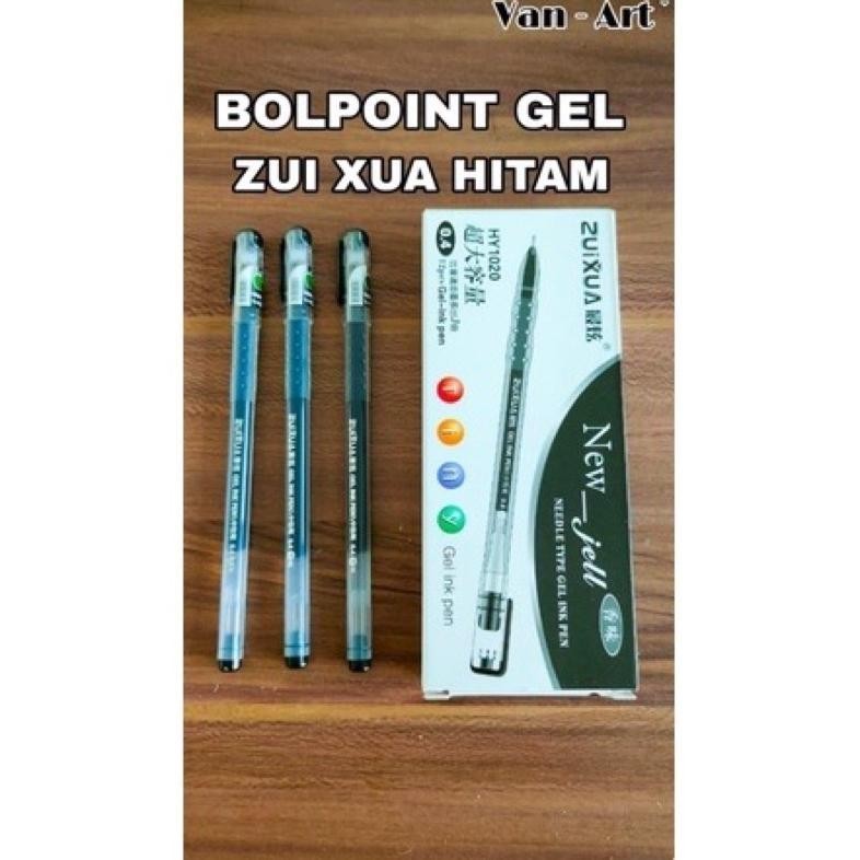 

Promo Hemat (1 Pack) Bolpoin New Gel Van-Art V-01 Hitam (1Pack 12Pc), Gel Pen Newjell Zuixua Pulpen Apel Cuci Gudang