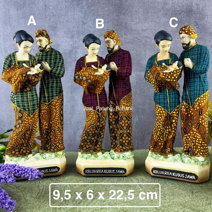 Aba Patung Keluarga Kudus Jawa 21.5 Cm