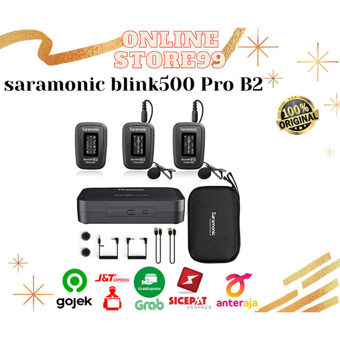 Ready Saramonic Blink 500 Pro B2 (TX+TX+RX) wireless microphone