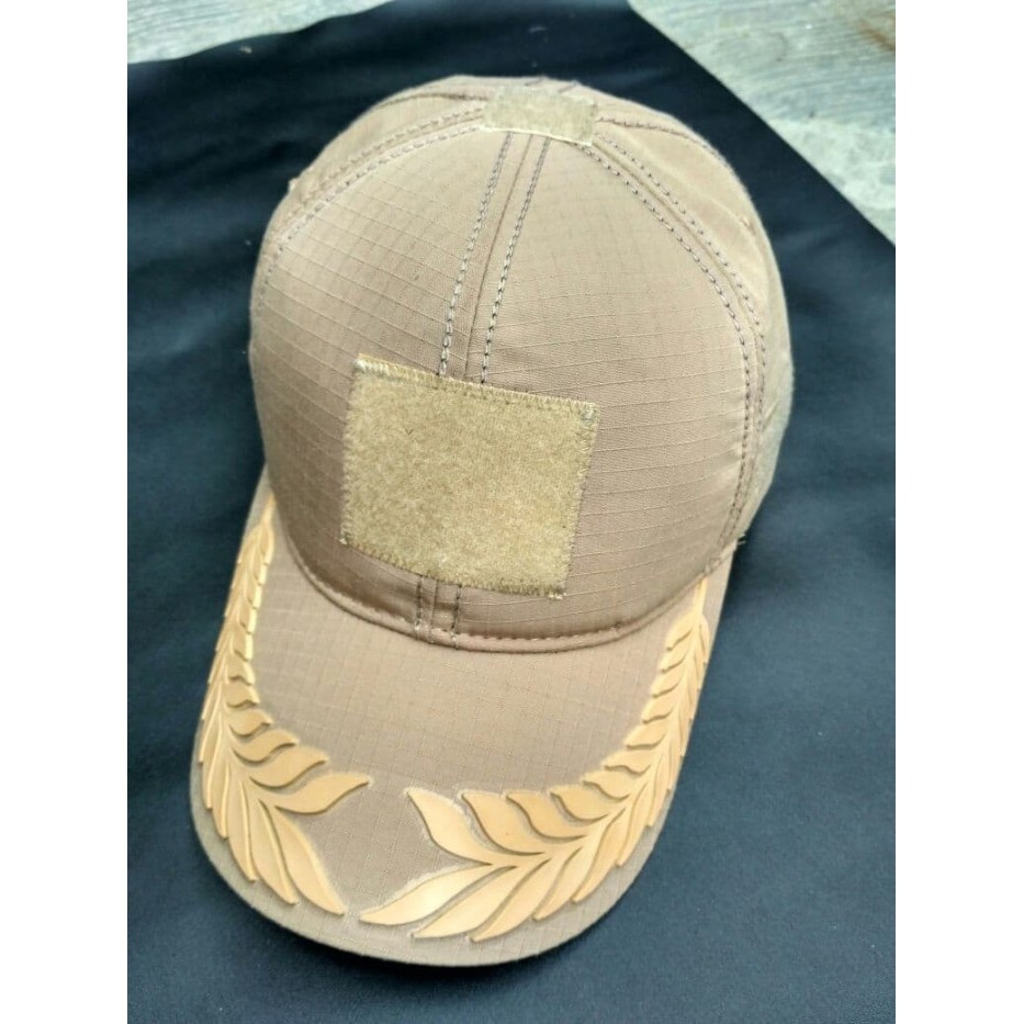 Giov Topi Pamen Velcro Jala Kream - Topi Bdu Army - Topi Molay Tactical