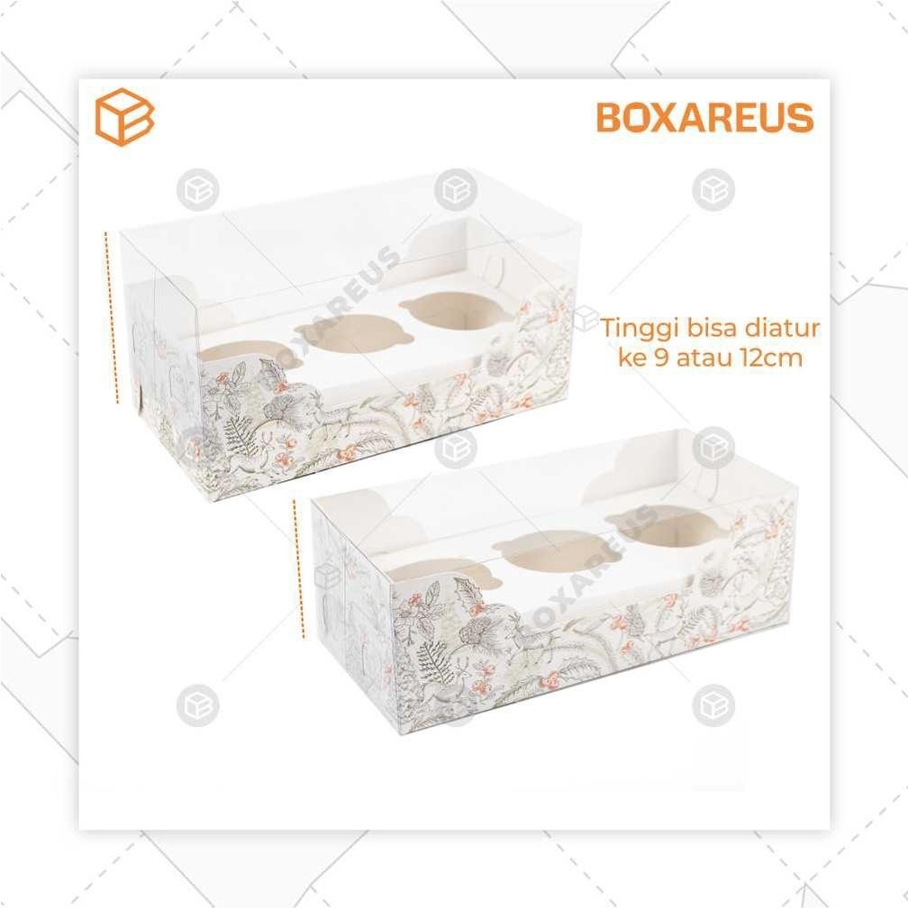 

Box Mika Natal Dus Cupcake isi 3 Packaging Christmas Bolu Gulung | WB Multi 3
