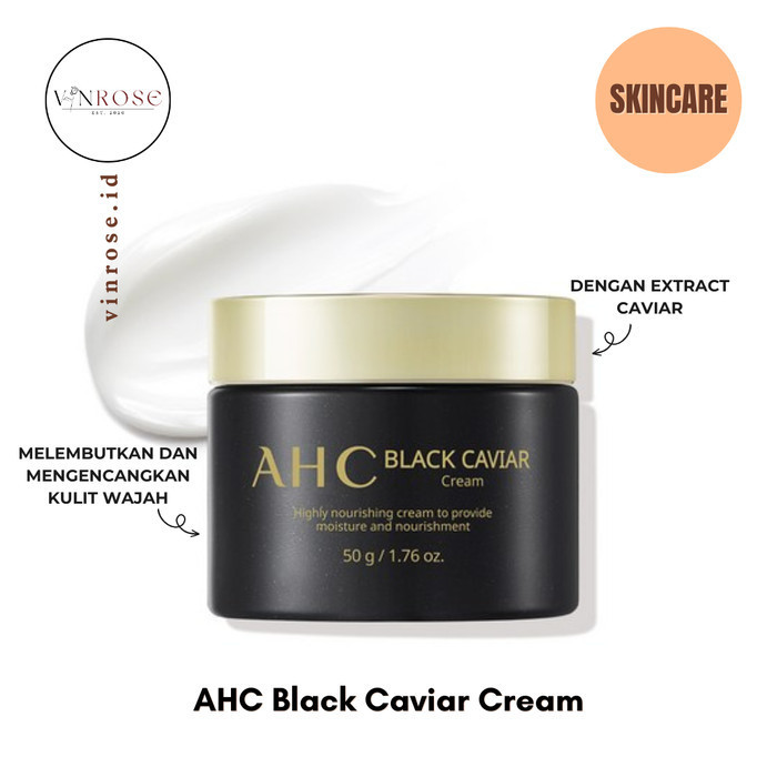 Ahc Black Caviar Cream Korea Skincare Cream Wajah