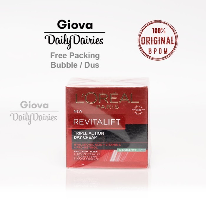 Loreal Paris Revitalift Laser X3 Day Cream 50Ml Anti Aging Krim Pagi