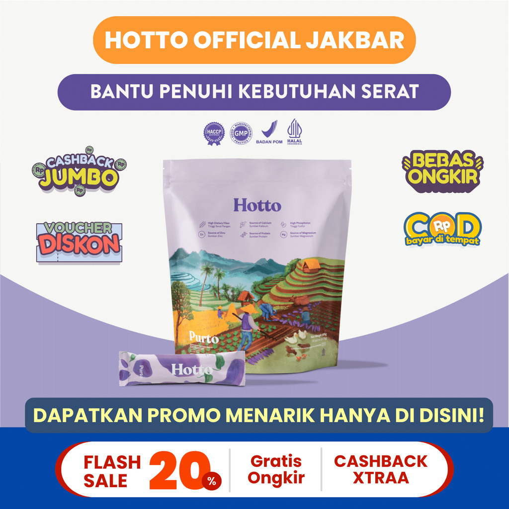 

PROMO Minuman Hotto Official Store Minuman Multigrain Original 100% BPOM & HALAL