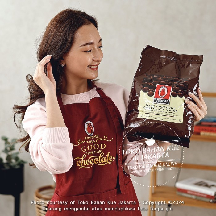 

Ready Tulip Dark Chocolate Compound Coin 2,5kg Cokelat Coklat Tulip koin
