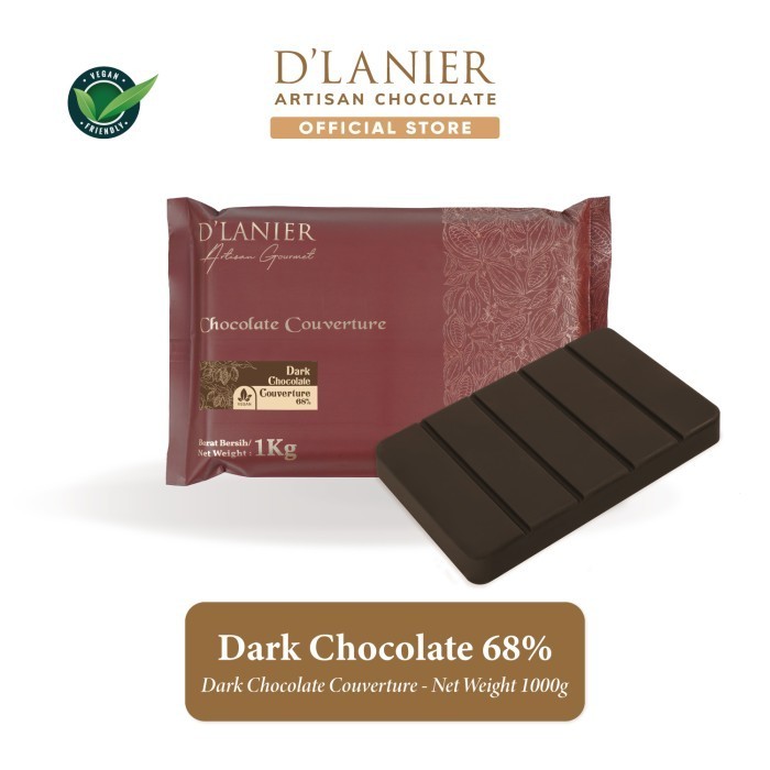 

Ready D'Lanier Dark Chocolate Couverture 68% - 1 kg