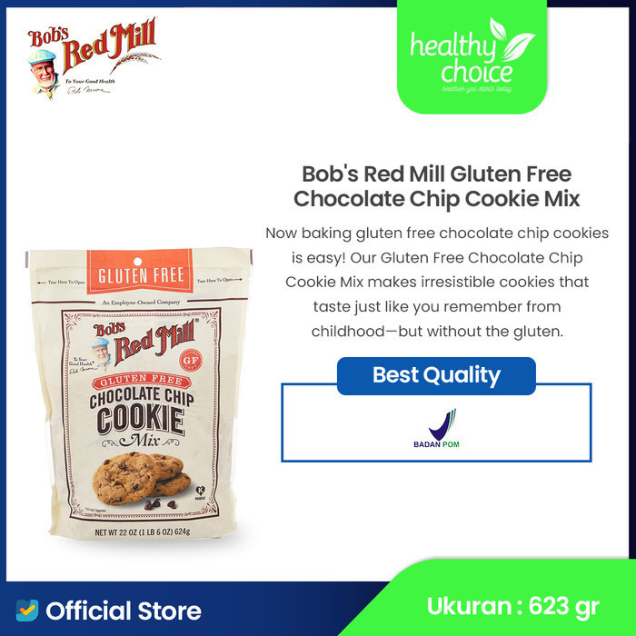 

Ready Bob's Red Mill Gluten Free Chocolate Chip Cookie Mix 624 gr