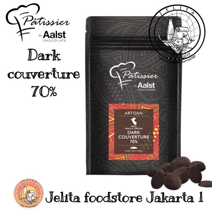 

Ready Patissier ARTISAN chocolate DARK 70% (Fat 39% Cocoa 70%) 250gr