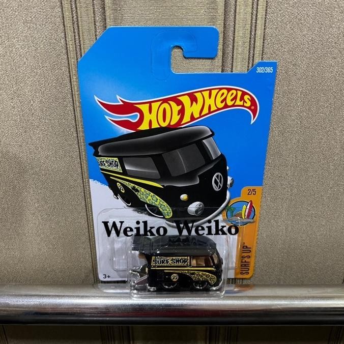 hotwheels kool kombi mooneyes surf shop hitam