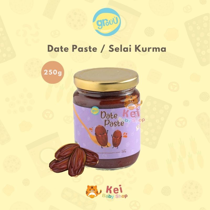 

Grouu Date Paste 250g / Pasta Selai Kurma Anak MPASI