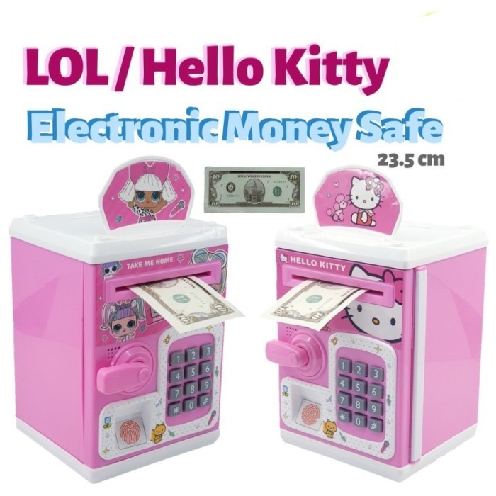 Celengan Atm Sidik Jari Money Safe Box Celengan Anak - Zs