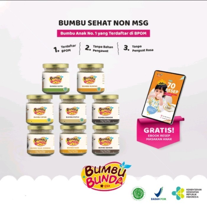 

Ready Bumbu Bunda Elia Mpasi Soto Opor Bumbu Dapur Organik Non MSG
