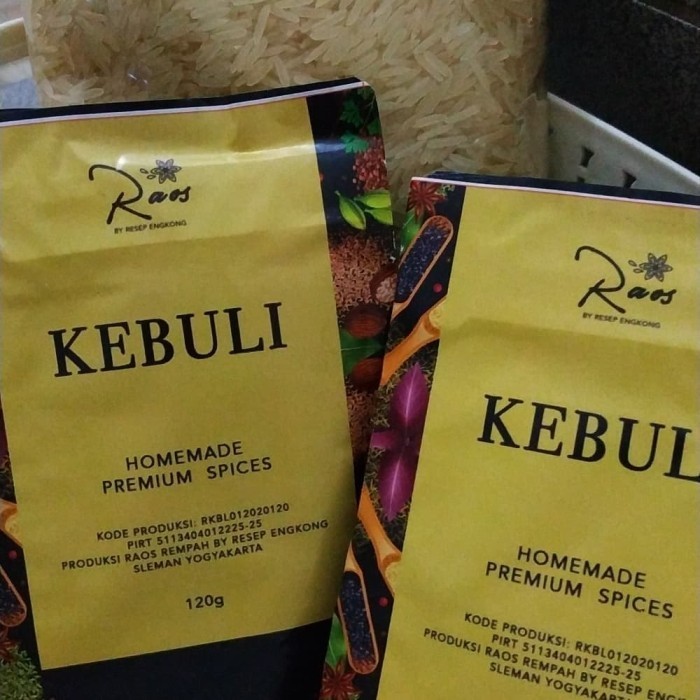 

Ready Bundling Beras Basmathi 1kg + Raos Kebuli Bumbu Instant Premium 2Pcs