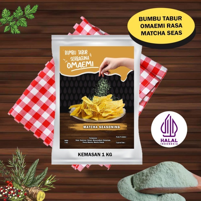 

Ready BUMBU TABUR MATCHA SEASONING FOOD GRADE KEMASAN 1KG