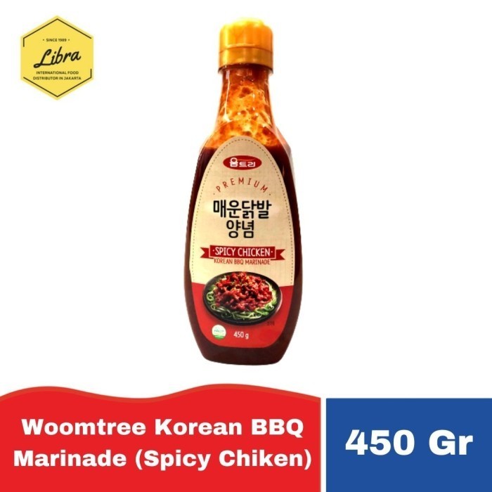 

Ready Woomtree Korean BBQ Marinade ( spicy chiken )/ Bumbu BBQ Korea- 450 Gr