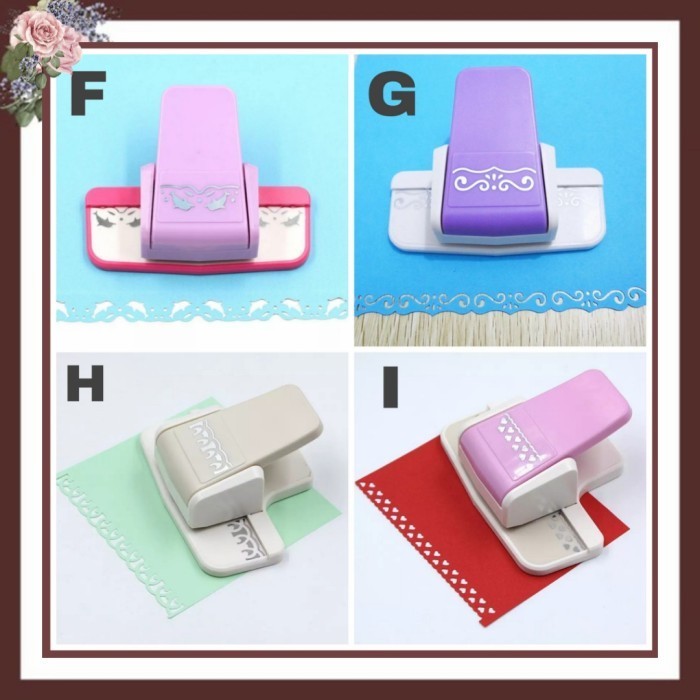 Fancy Craft Edge Border Punch Puncher, Pembolong Pemotong Kertas Motif