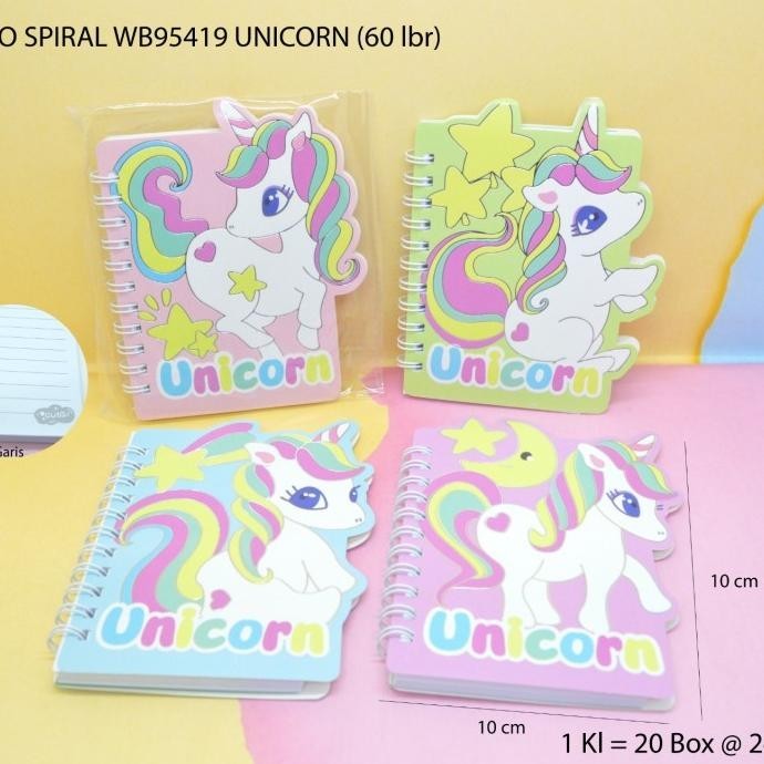 

memo ring spiral motif unicorn satuan