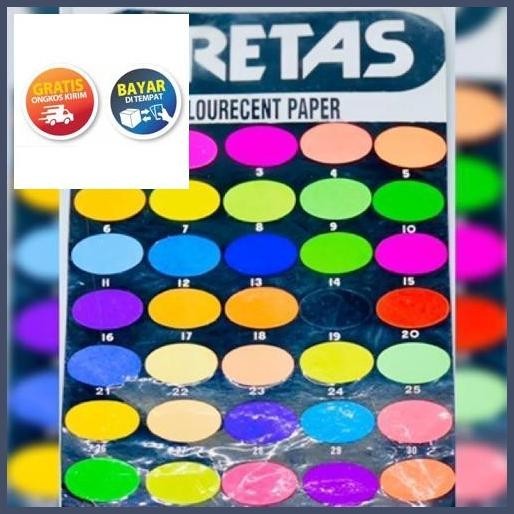 

Cuci Gudang Kertas Dekor Asturo 1 Warna Dan 3 Warna Fluorescent Paper For Decoration / Alaska Gradation Paper Cuci Gudang