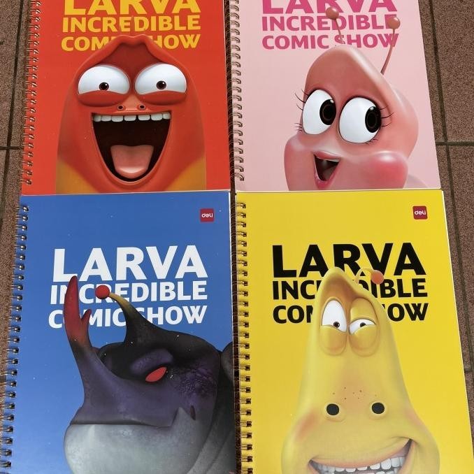 

buku ring b5 motif larva set isi 4