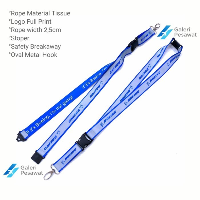 

Lanyard Gantungan Tali Id Premium Boeing-If It'S Boeing,I'M Not Going!