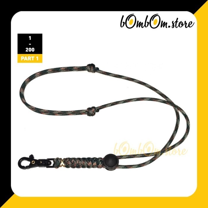 

C002 - Tali Lanyard Paracord Part 1 Free Karet Oring 13Mm/20Mm/40Mm