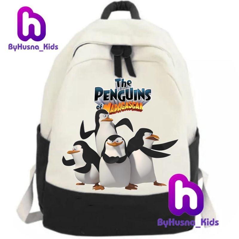 TAS RANSEL BACKPACK ANAK THE PENGUINS OF MADAGASCAR ANAK TK/SD UNISEX CEWE COWO