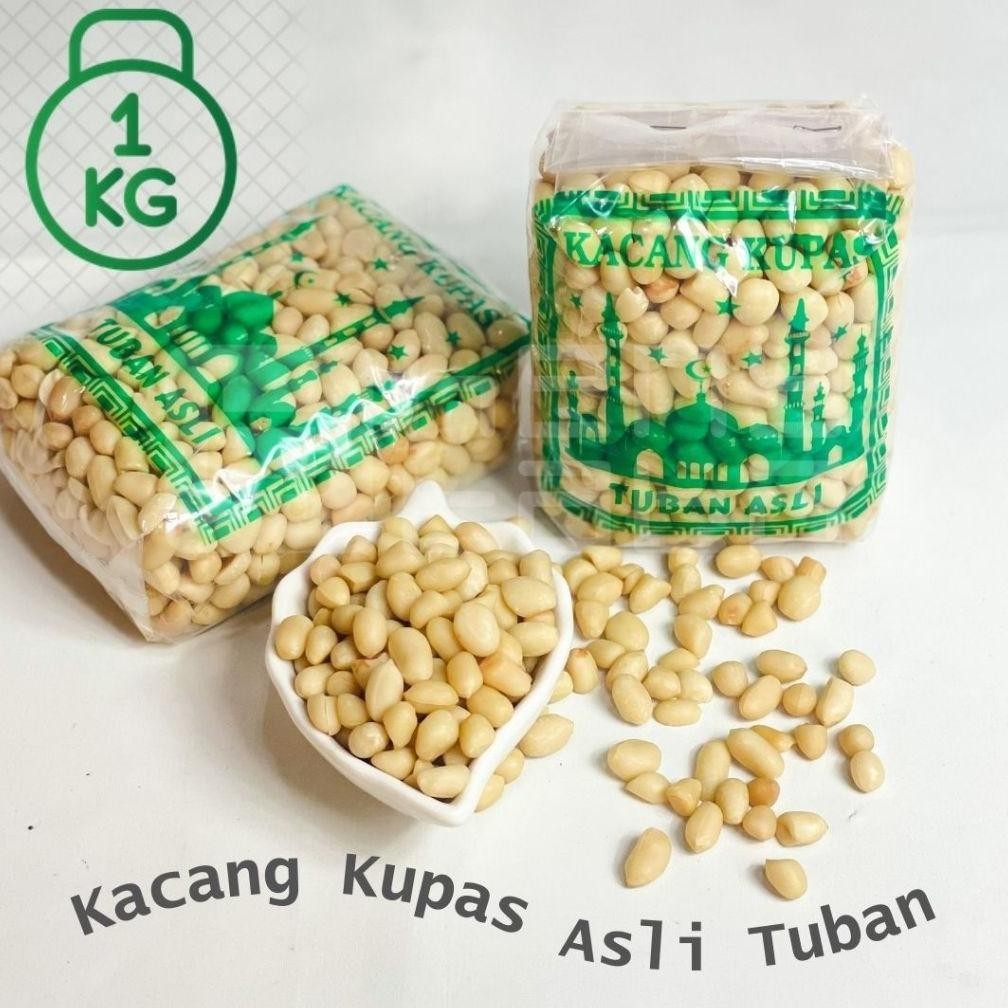 

3 Pcs - Kacang Kupas Asli Tuban Kualitas Super Kemasan 350 Gr