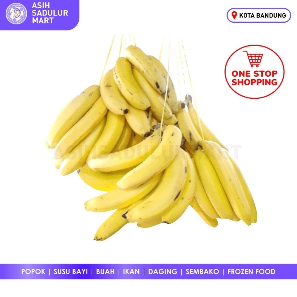 

Pisang Cavendish / C. Sunpride / Ambon Lumut / Pisang Tanduk 1Kg | Asih Sadulur Mart