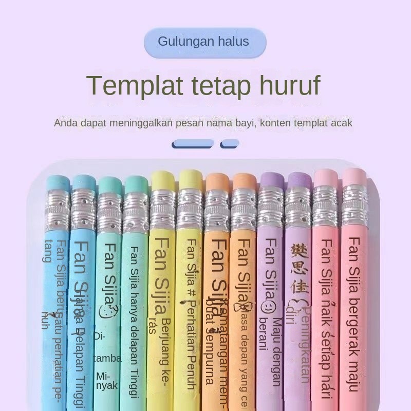 

Macaron BerhurufhbPensil Ujian Pensil Universal