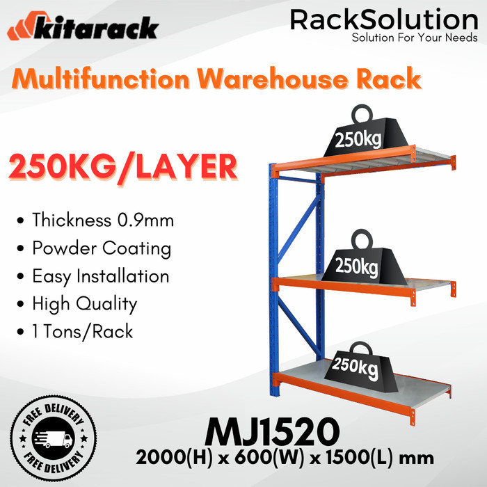

Fauma KITARACK MJ1520 JOINTER Rack Gudang 2 Meter Multifungsi P. 1.5 Meter
