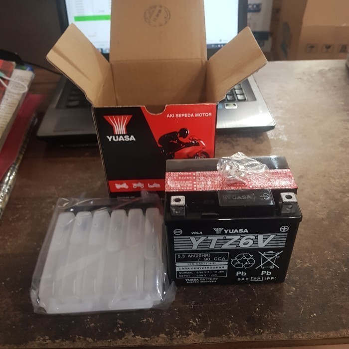 Aki/Accu Motor Vario 150 Merk Ytz6V Yuasa Kering