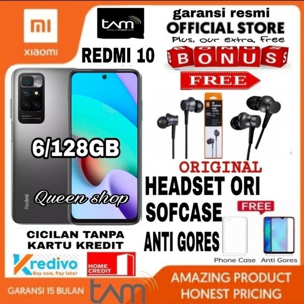 XIAOMI REDMI 10 RAM 6-128GB GARANSI RESMI TAM XIAOMI INDONESIA