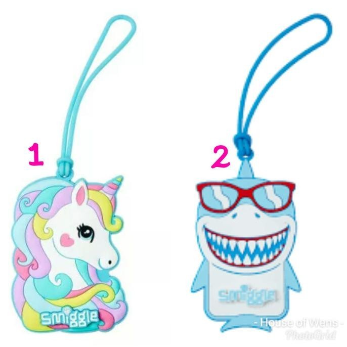 Smiggle Jet Set Bag Tag - Gantungan Tas Smiggle Original