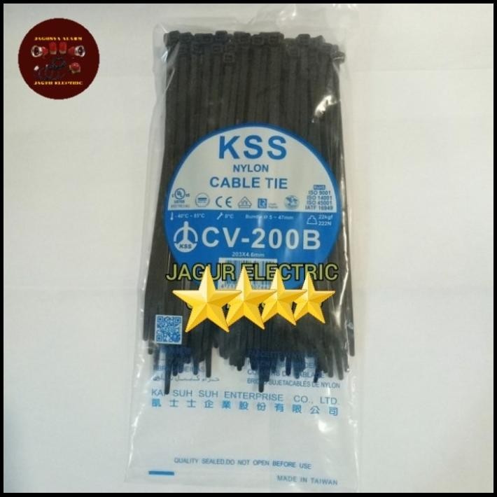 

HOT DEAL CABLE TIES CV-200B KSS HITAM ORIGINAL