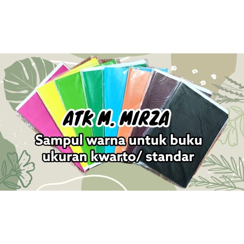 

sampul buku warna warni polos ukuran kwarto/buku standar 1 lembar