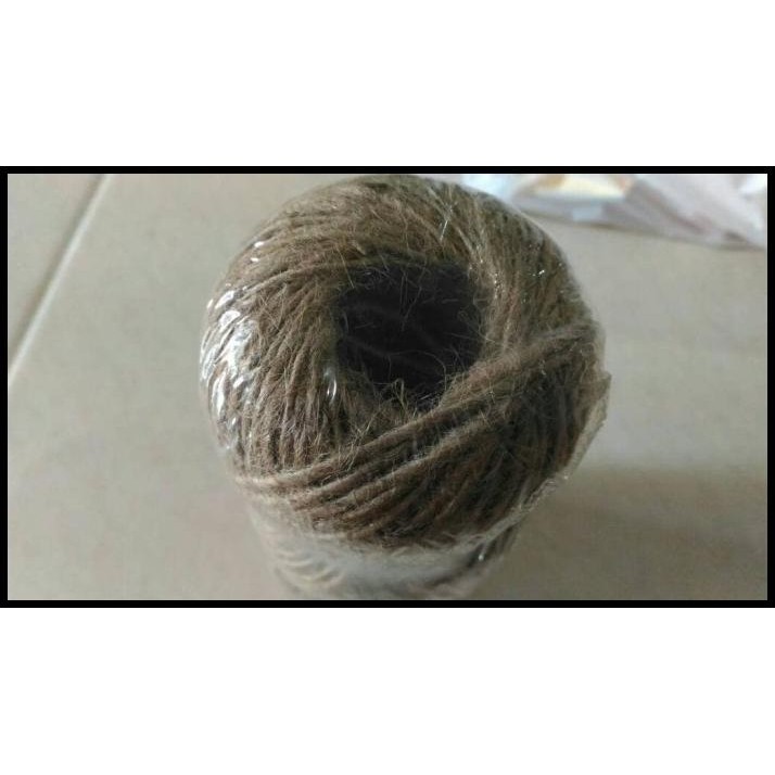 

TERMURAH TALI RAMI JUTE STRING 60M X 3 ROLL TALI KADO TALI JERAMI KARUNG !!!!!!