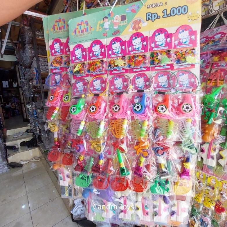 Mainan Renteng Renceng Serba 1000 Isi 60 Pcs / Paket Usaha Mainan Murah Grosir