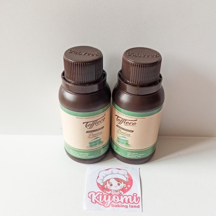 

[DIAJENG SHOP] Toffieco Perisa Dan Pewarna Pandan 100 Ml Flavor Food Grade BIG SALE