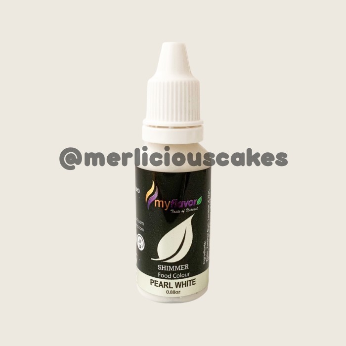 

[DIAJENG SHOP] My Flavor Pearl White Shimmer for Cake Painting Pewarna Makanan Halal TERBARU