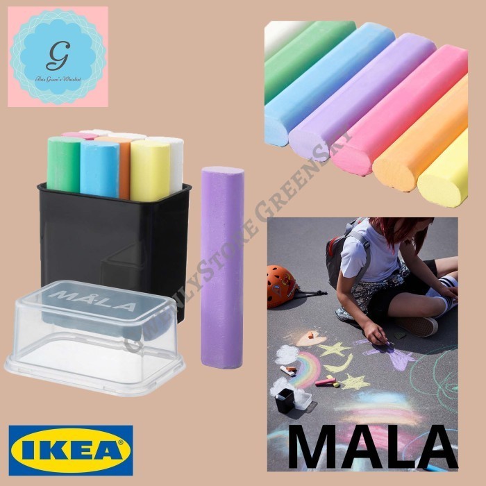

set 9 Kapur tulis warna papan tulis black board color chalk non toxic
