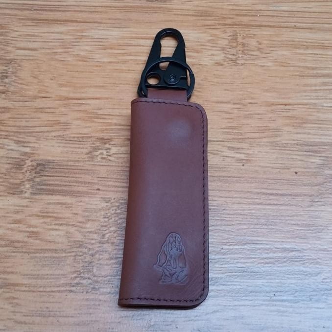 Dompet STNK Kulit Asli Hush Puppies Gantungan Kunci Mobil Motor Lipat