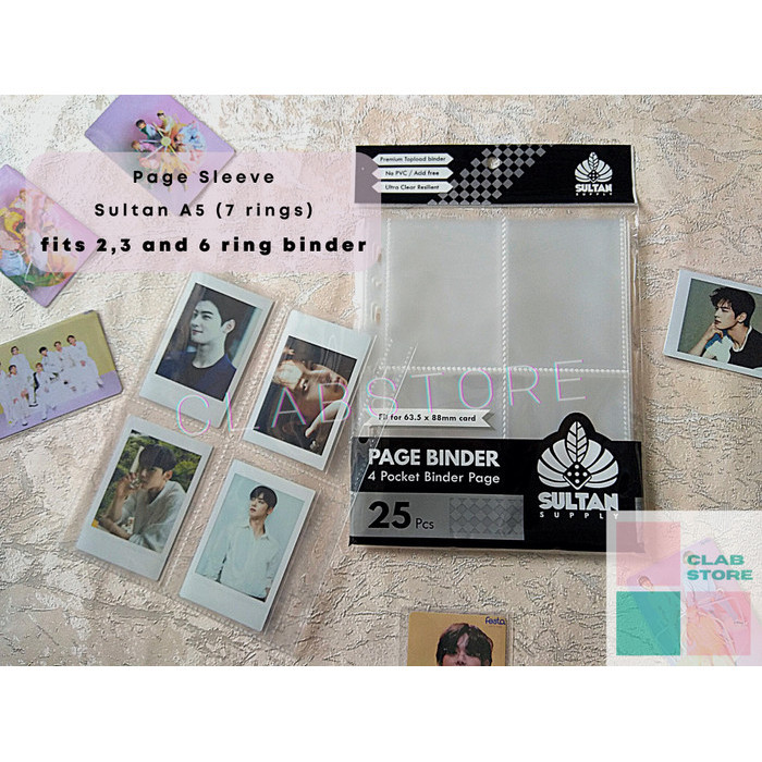 

Sultan A5 4P 8P Page Binder 4 Pocket Ring Album Kpop Sleeve Binder