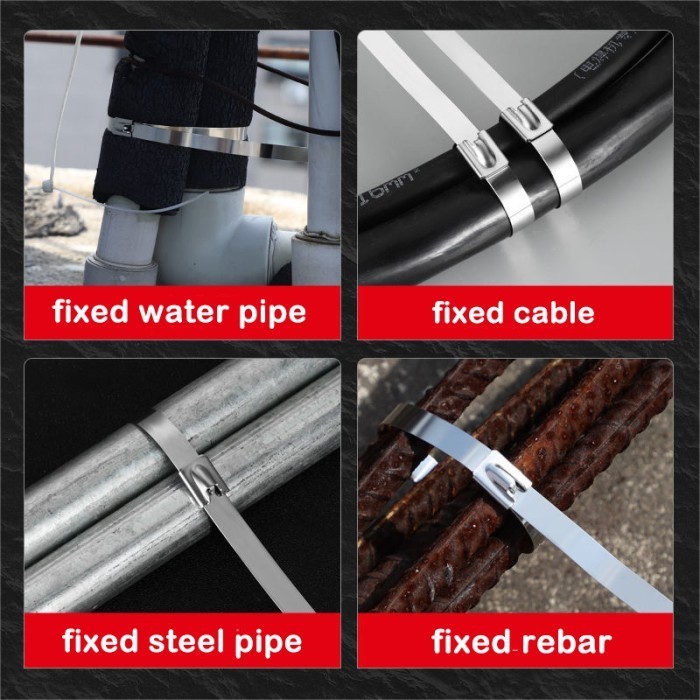

15/20/30Cm Kabel Ties Stainless Steel Cable Ties Kabel Tis Steel