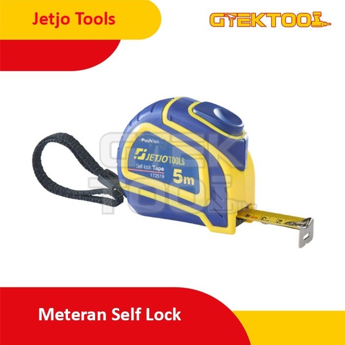 Jetjo Tools Meteran Auto 5m x 19mm / Measuring Tape Self Lock 172519