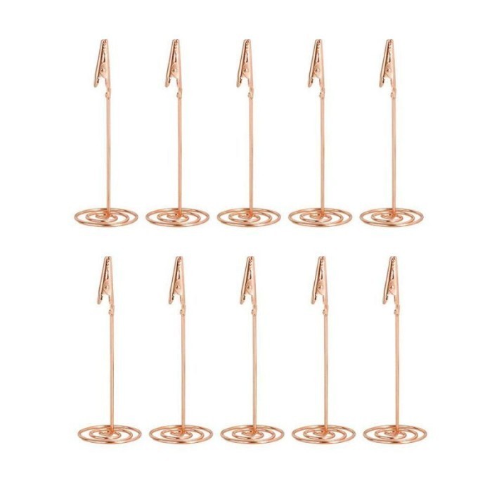 

Isi 10 Tatakan Holder Foto Price Tag Nomer Meja Penanda Harga Produk